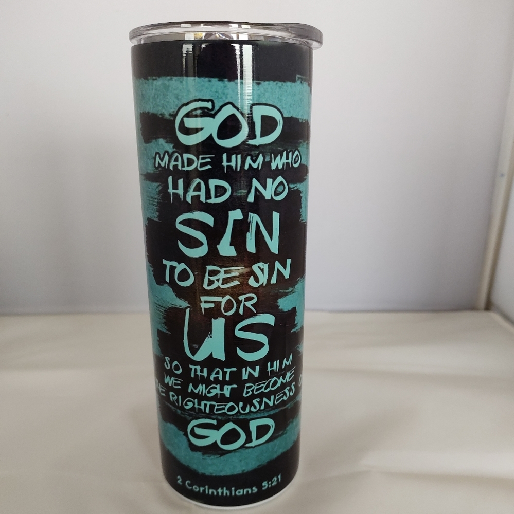 20 oz. Skinny Tumbler 2 Corinthians 5:21